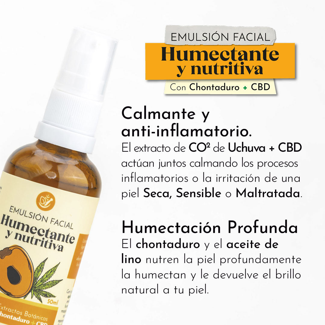 Emulsión Facial Humectante y Nutritiva x50ml