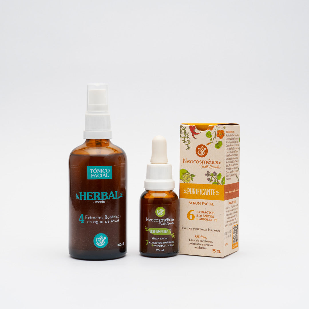 Kit facial para piel con acné