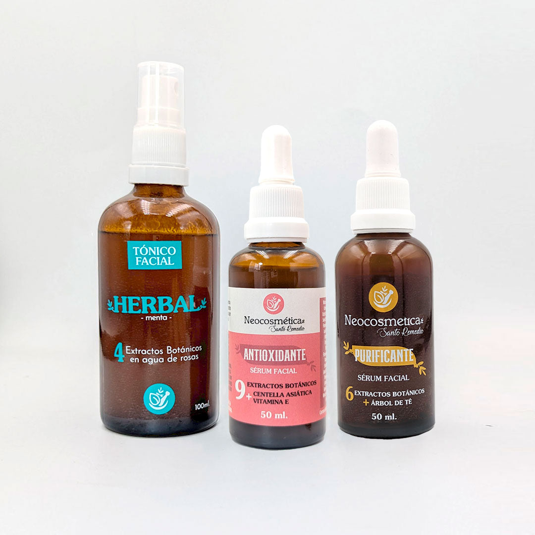 Kit facial para piel grasa