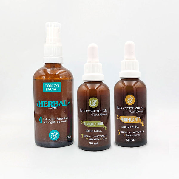Kit facial para piel con acné