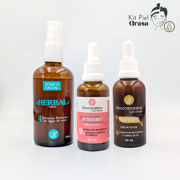 Kit facial para piel grasa