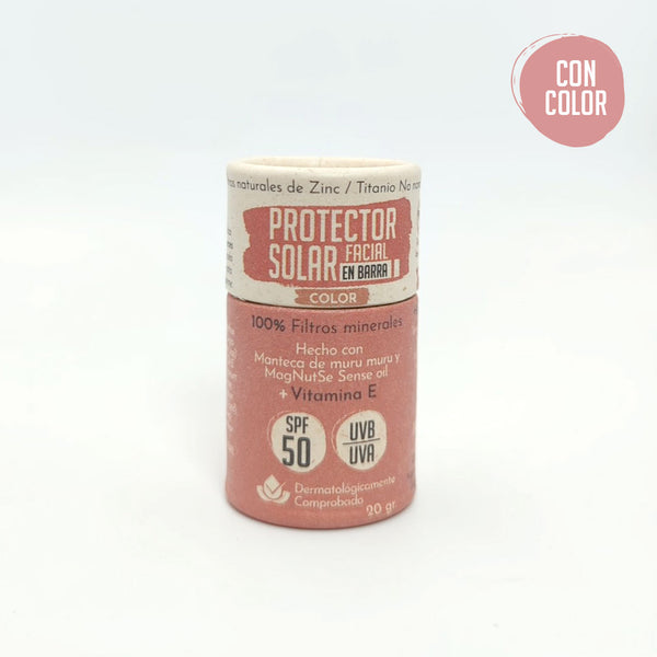 Protector Solar Facial en Barra SPF50 con 100% Filtros minerales (20g)