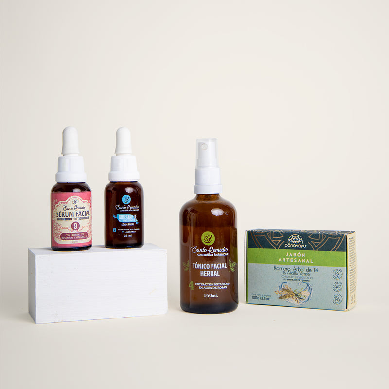 Kit hidratante facial para piel normal_vegano